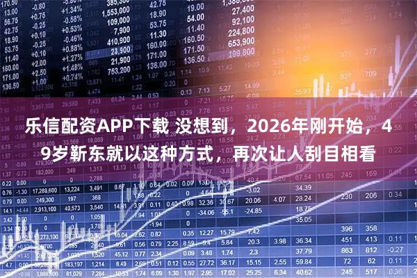 乐信配资APP下载 没想到，2026年刚开始，49岁靳东就以这种方式，再次让人刮目相看