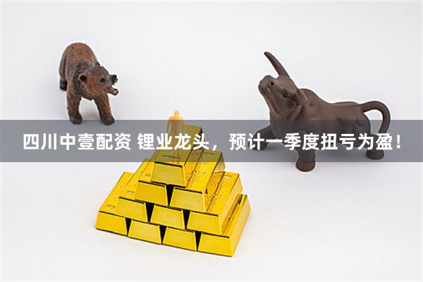 四川中壹配资 锂业龙头,预计一季度扭亏为盈!
